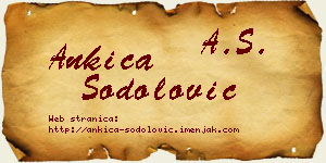 Ankica Šodolović vizit kartica